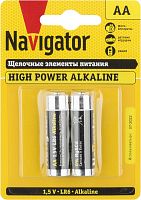 Элемент питания алкалиновый 94 752 NBT-NE-LR6-BP2 | Код. 94752 | Navigator